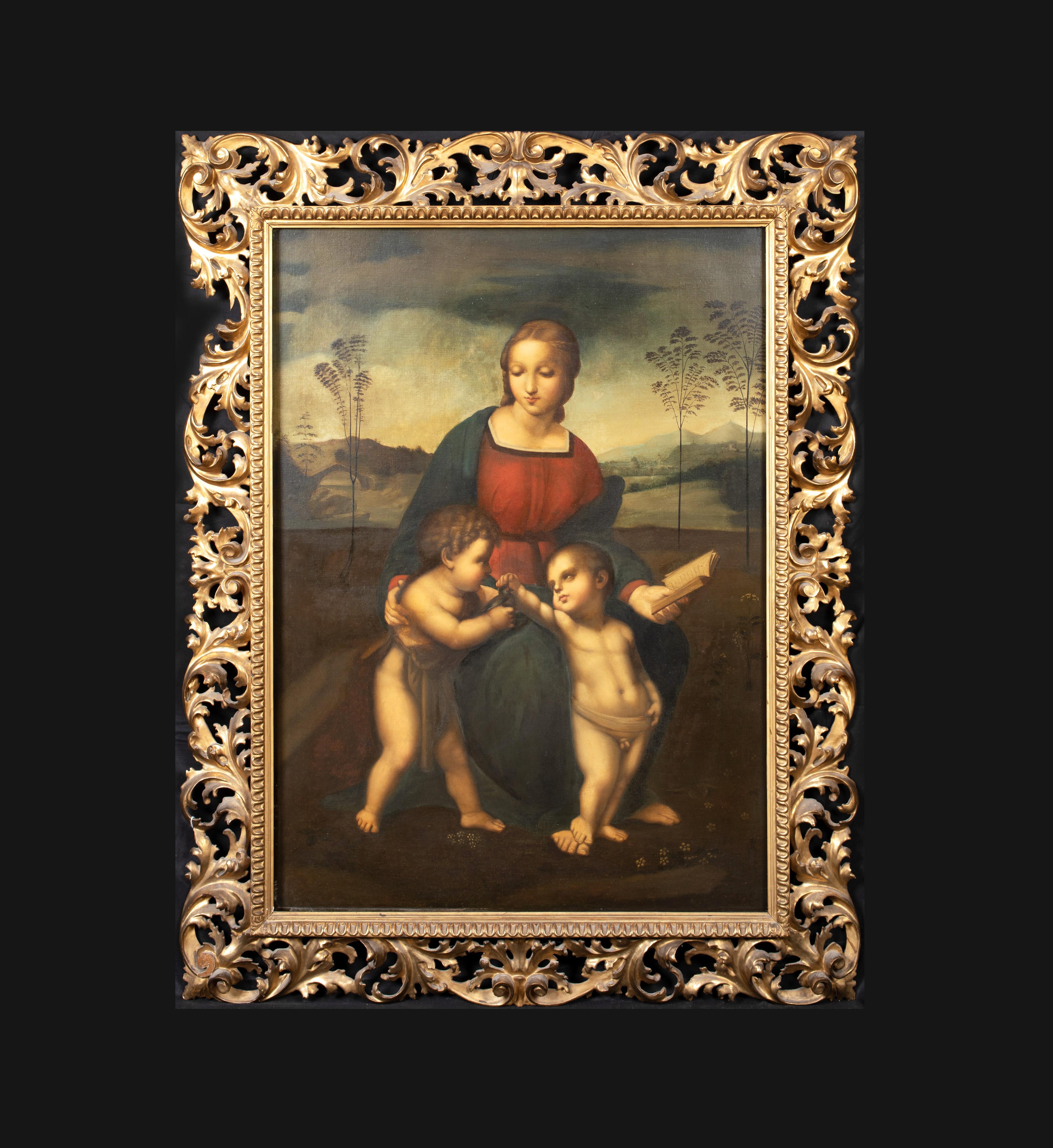 Raphael (Raffaello Sanzio da Urbino) Portrait Painting - Madonna 
Baby, 17th/18th Century  after RAPHAEL (1483-1520)