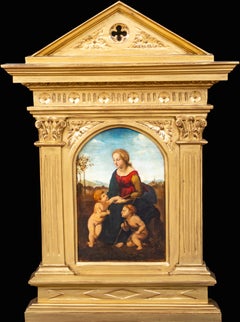 Madonna und Kind, 19. Jahrhundert   Europäische Schule - nach Raphael (1483-1520) 