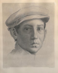 Portrait of a Young Man, Old Masters Etching after Raphael Sanzio da Urbino