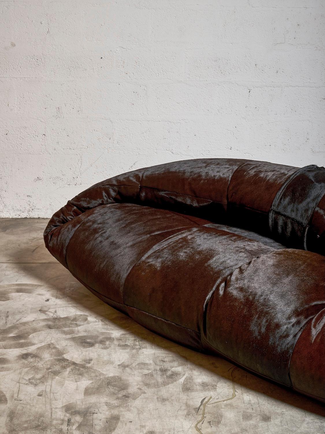 French Raphael Raffel sofa, 1970's For Sale