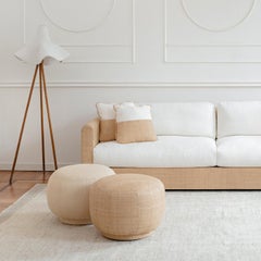 Raphael Raffia Camel Sofa from the Collezione Riviera