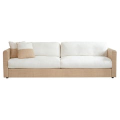 Raphael Raffia Camel Sofa from the Collezione Riviera