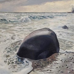 Cap Arkona, Original Ölgemälde, Meereslandschaft