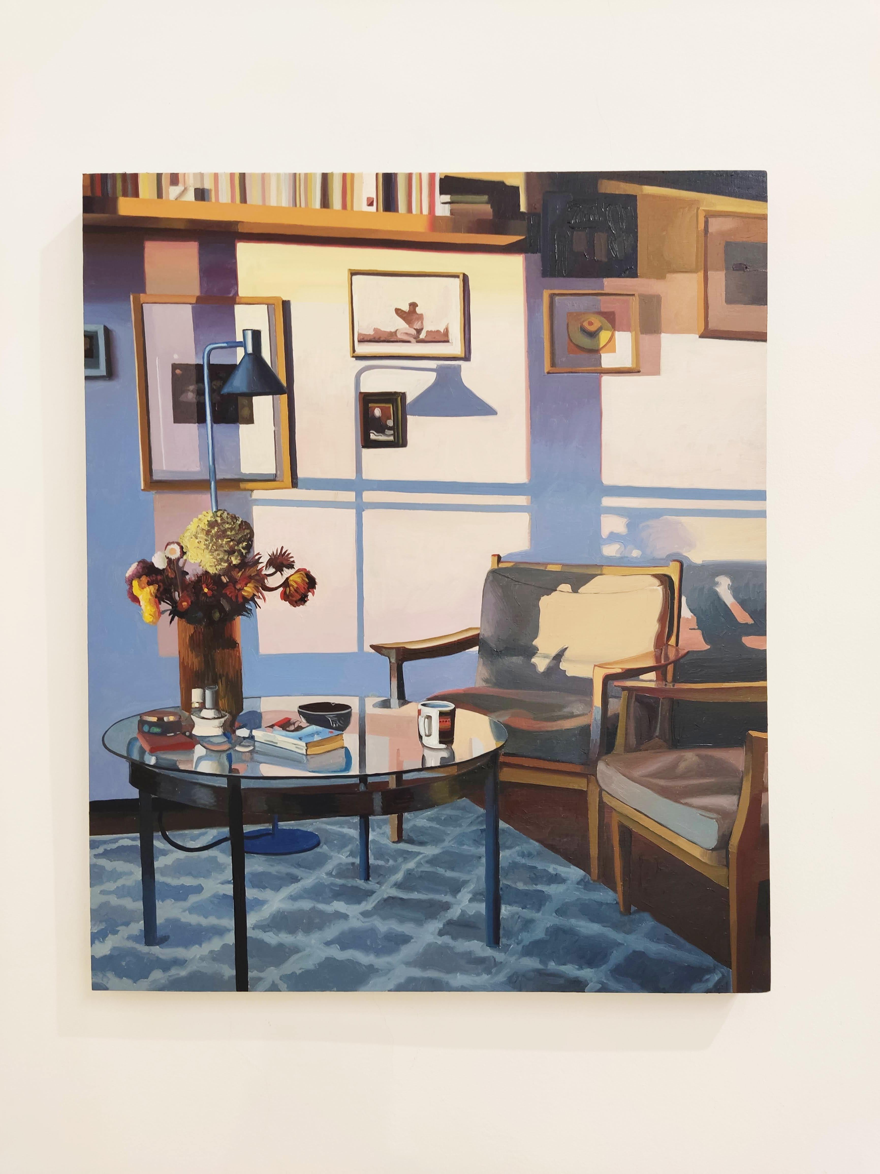 Oil painting on Coated Wood - Contemporary Interior painting
Work Title : The living room in summer
Artist : Raphaël Renaud (French artist, Born in 1974, lives and works in France and Berlin (Germany).)
The work is signed, titled and dated verso.