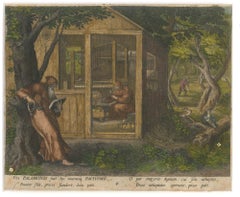 Palamonis et Pachomii – Radierung nach Raphael Sadeler – 1660, ca.