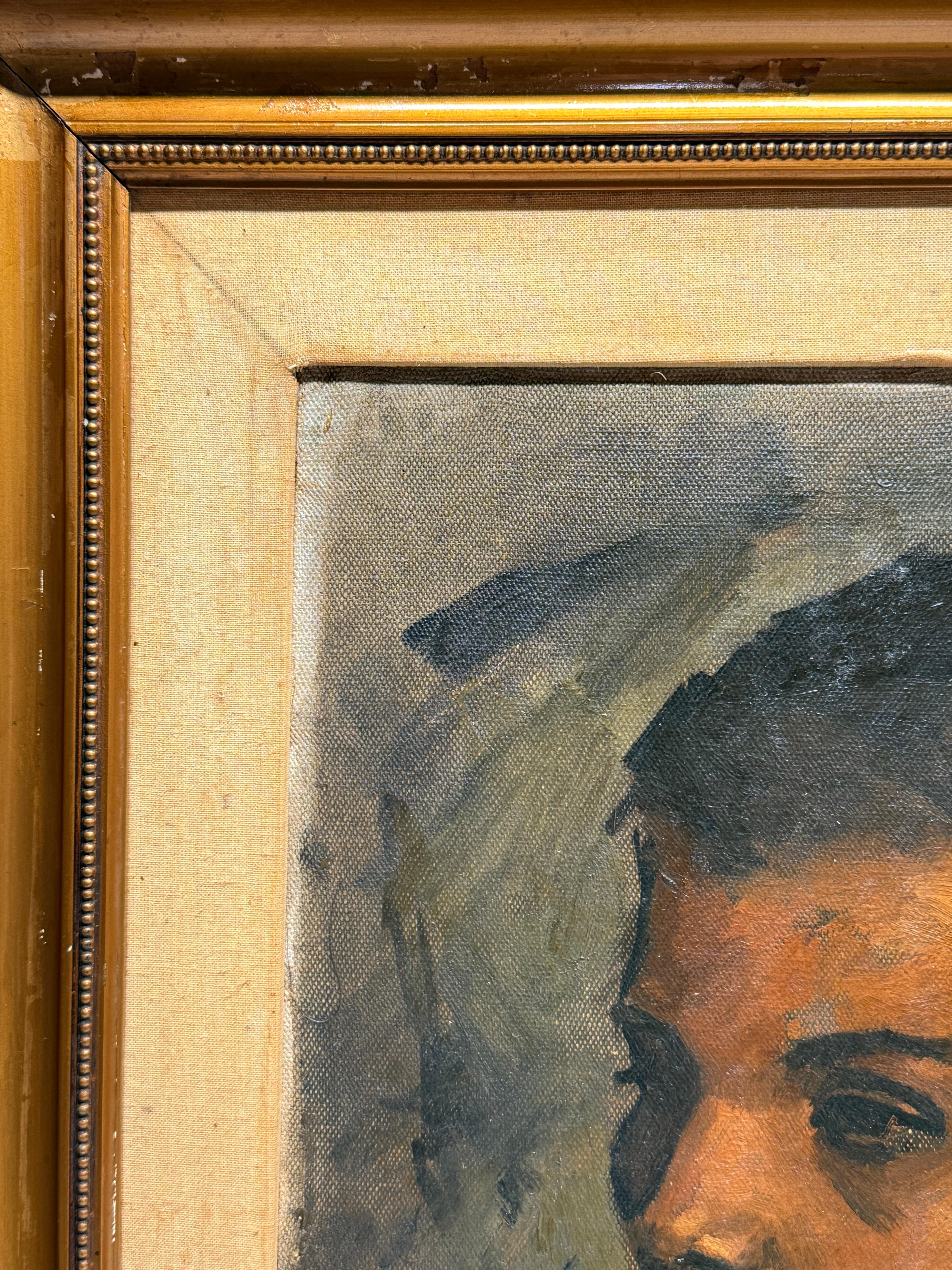 Tela Raphael Soyer (americano, 1899-1987) Ritratto di giovane donna, anni '40 circa in vendita