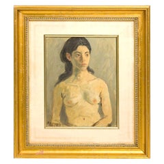 Raphael Soyer Nude Oil Painting