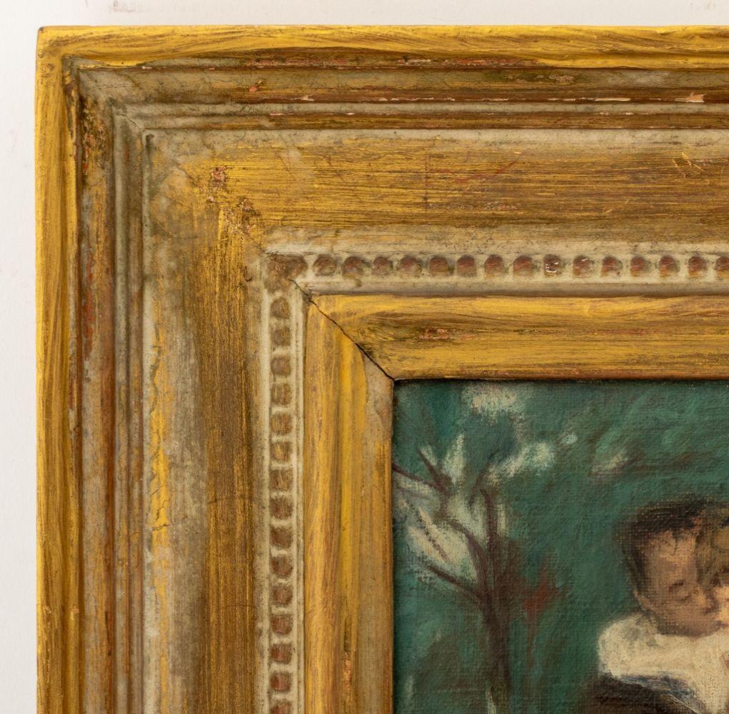 Couple Embracing in an Interior Scene For Sale 1