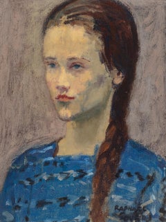 Niña con el pelo trenzado, Raphael Soyer