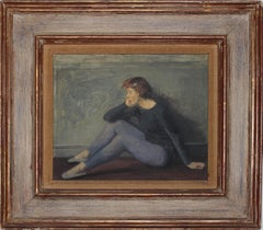Raphael Soyer, Seated Dancer, oil on canvas, 28x33 cm