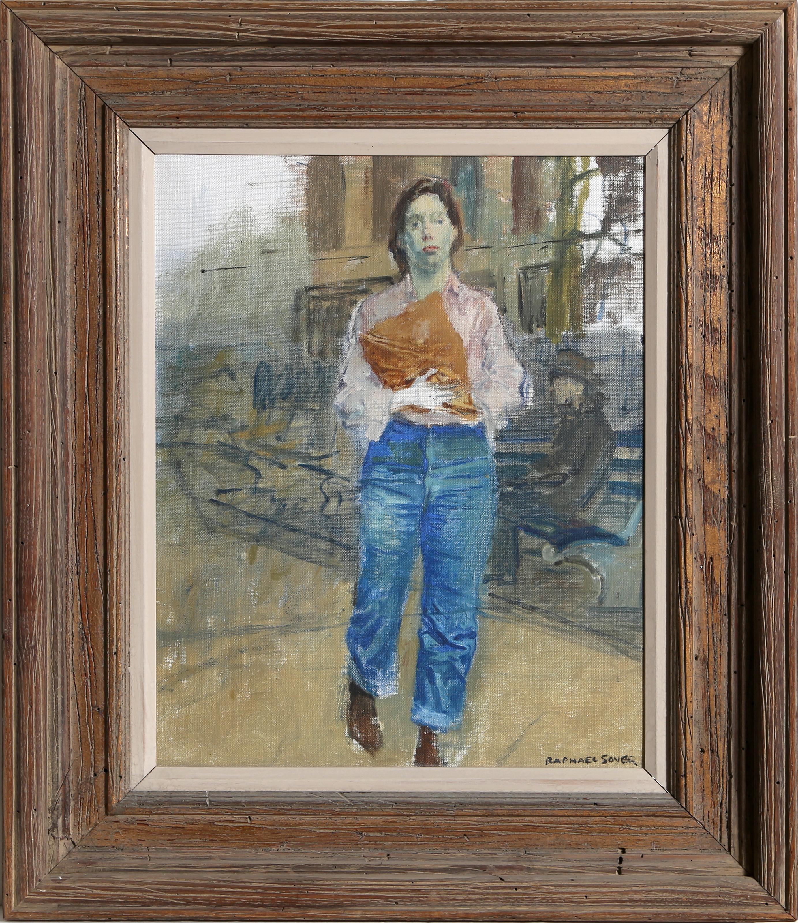Artista: Raphael Soyer, americano (1899 - 1987)
Titolo: Donna in strada
Anno: circa 1960
Medio: Olio su tela, firmato a sinistra.
Dimensioni: 20 pollici x 16 pollici (50,8 cm x 40,64 cm)
Dimensioni della cornice: 24,5 x 20 pollici