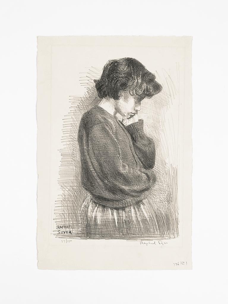 Adolescence - Other Art Style Print by Raphael Soyer