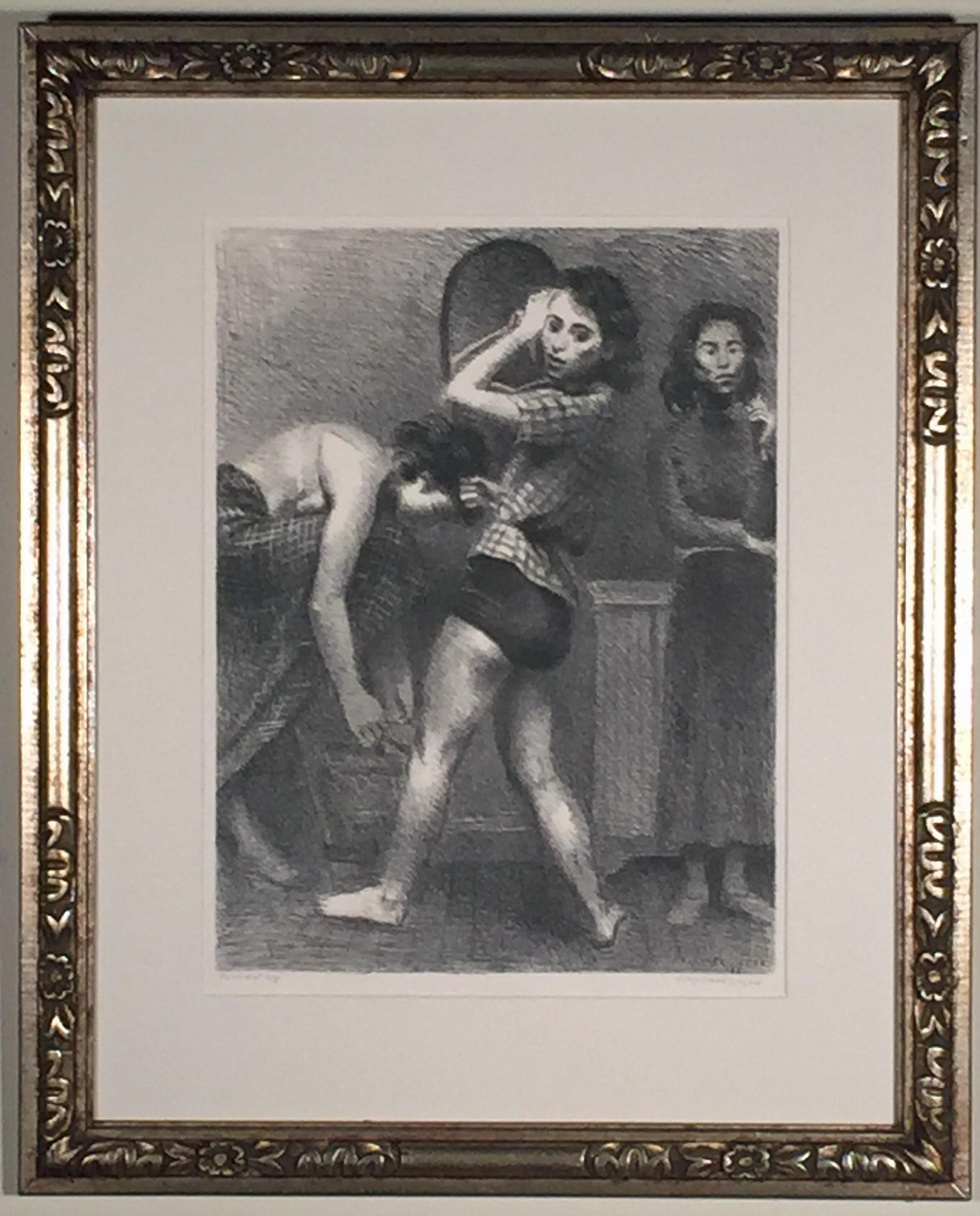 BACKSTAGE - Print by Raphael Soyer