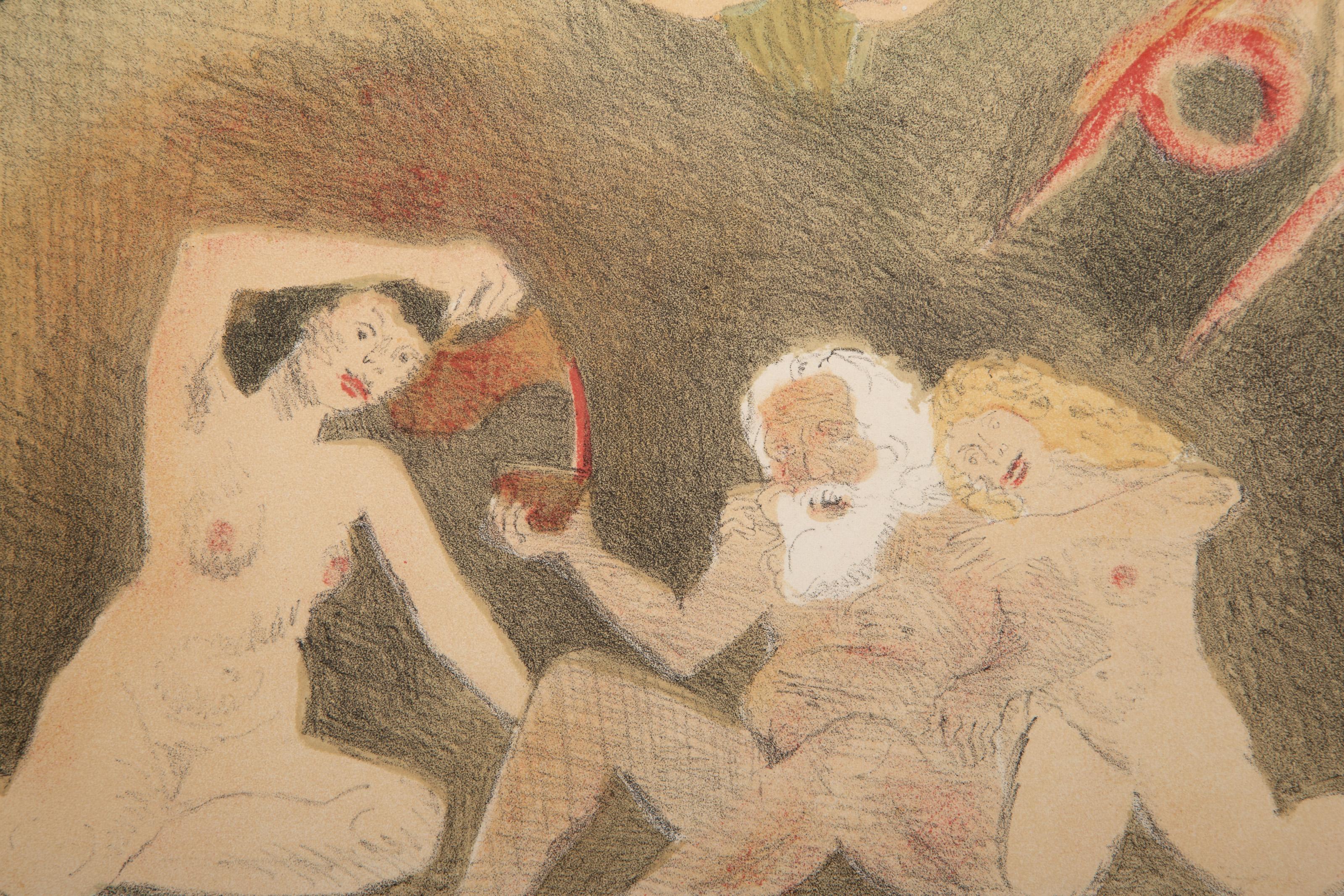 Paesaggio da sogno, litografia surrealista di Raphael Soyer in vendita 2