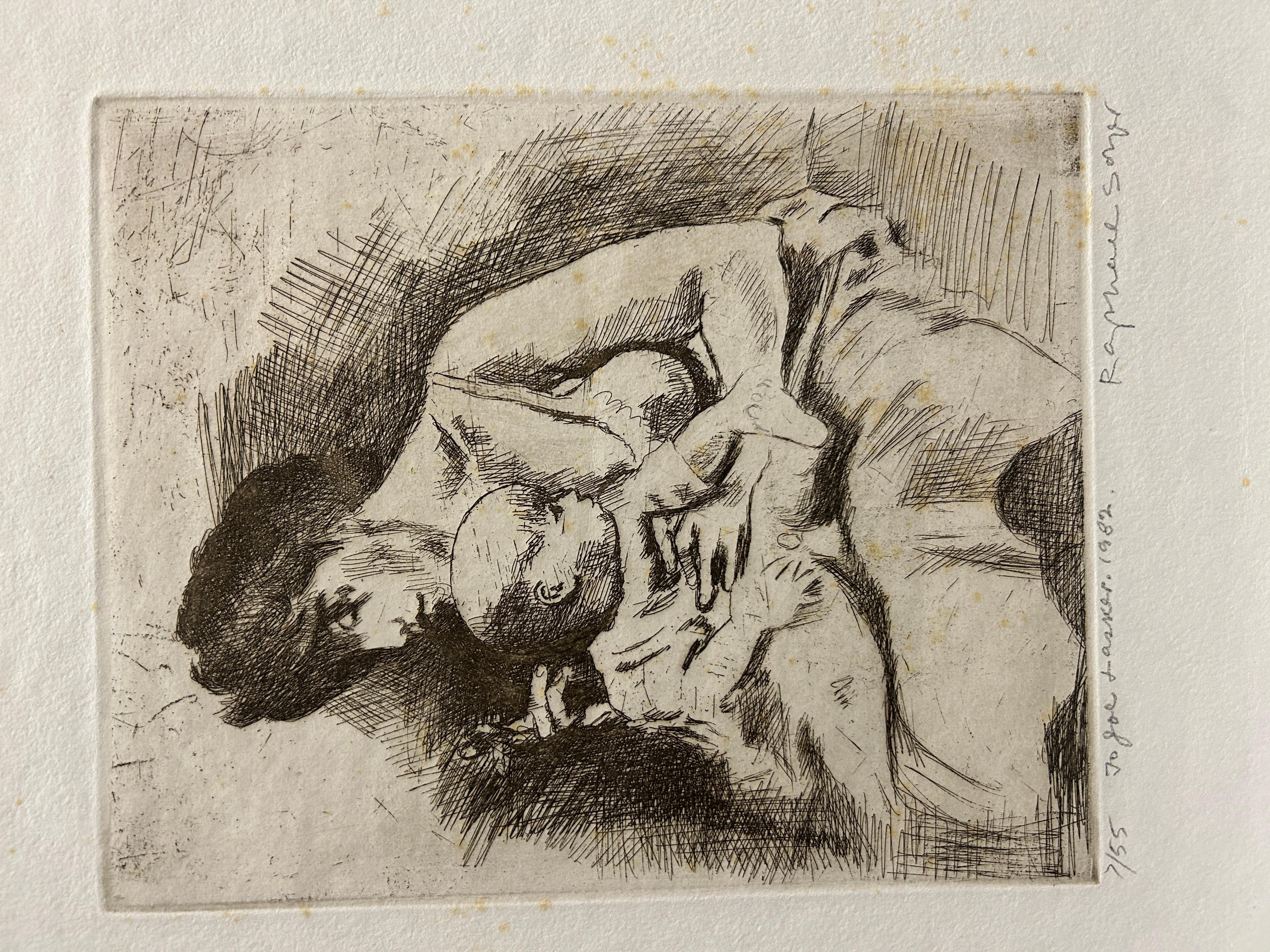 Mother and Child - Print by Raphael Soyer