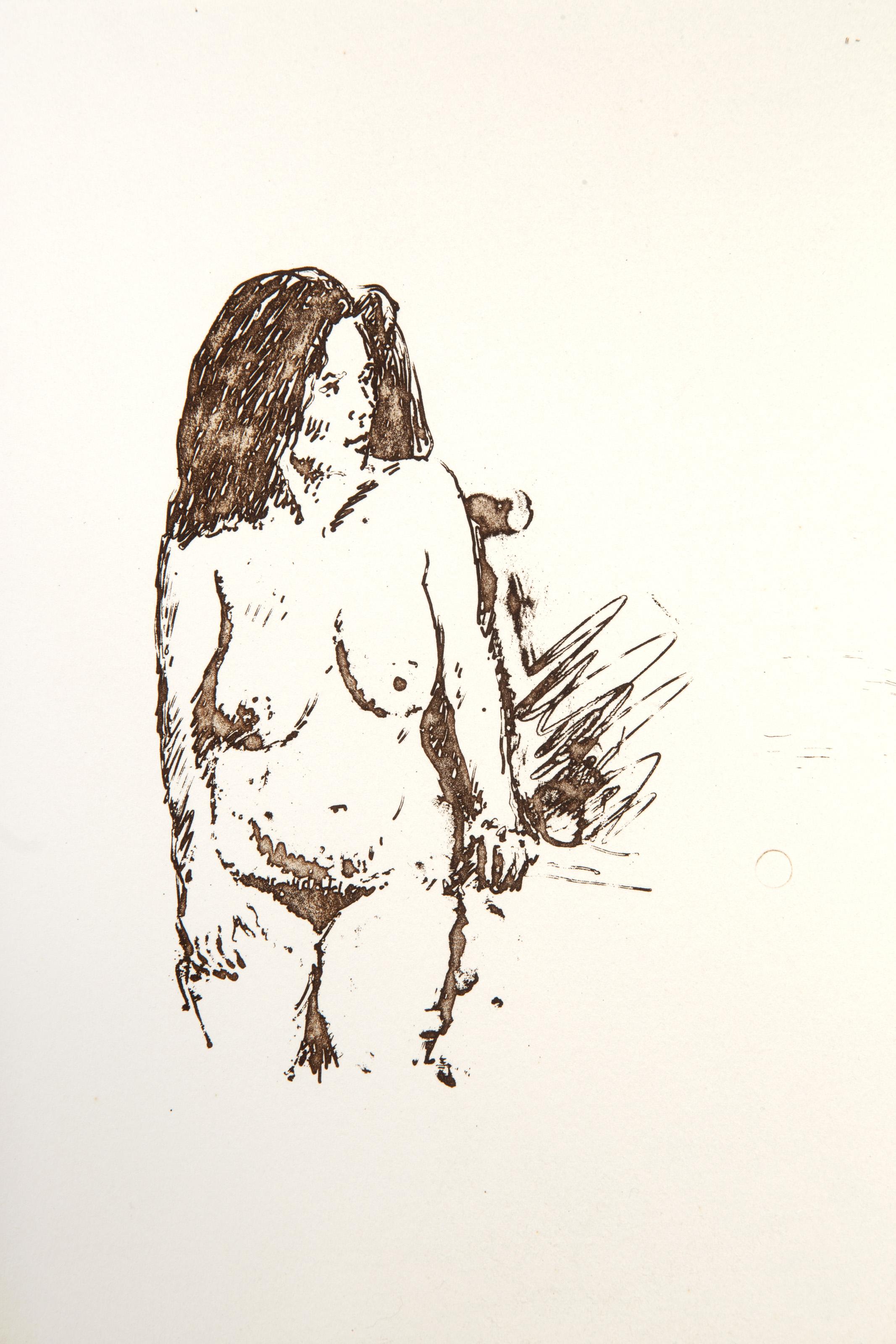 Nude Study III, Etching by Raphael Soyer For Sale 1