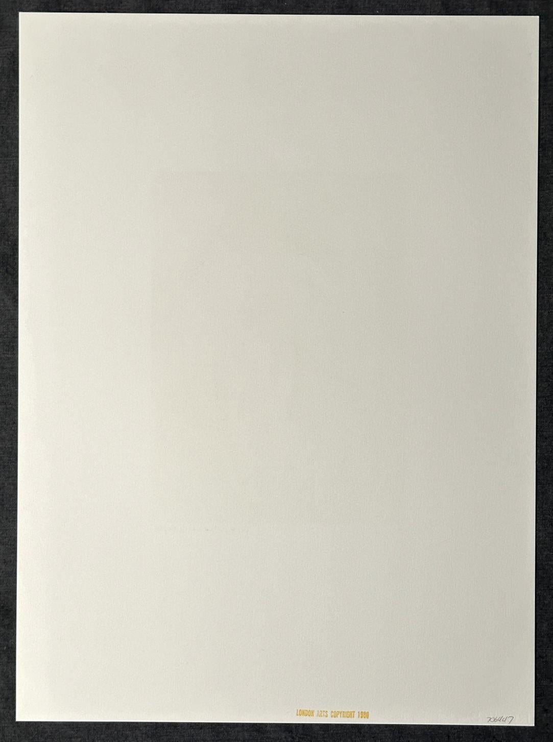 Self Portrait 1980 Signed Limited Edition Lithograph For Sale 2