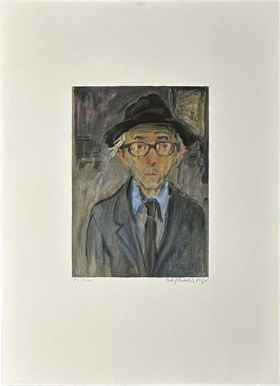 Self Portrait 1980 Signed Limited Edition Lithograph