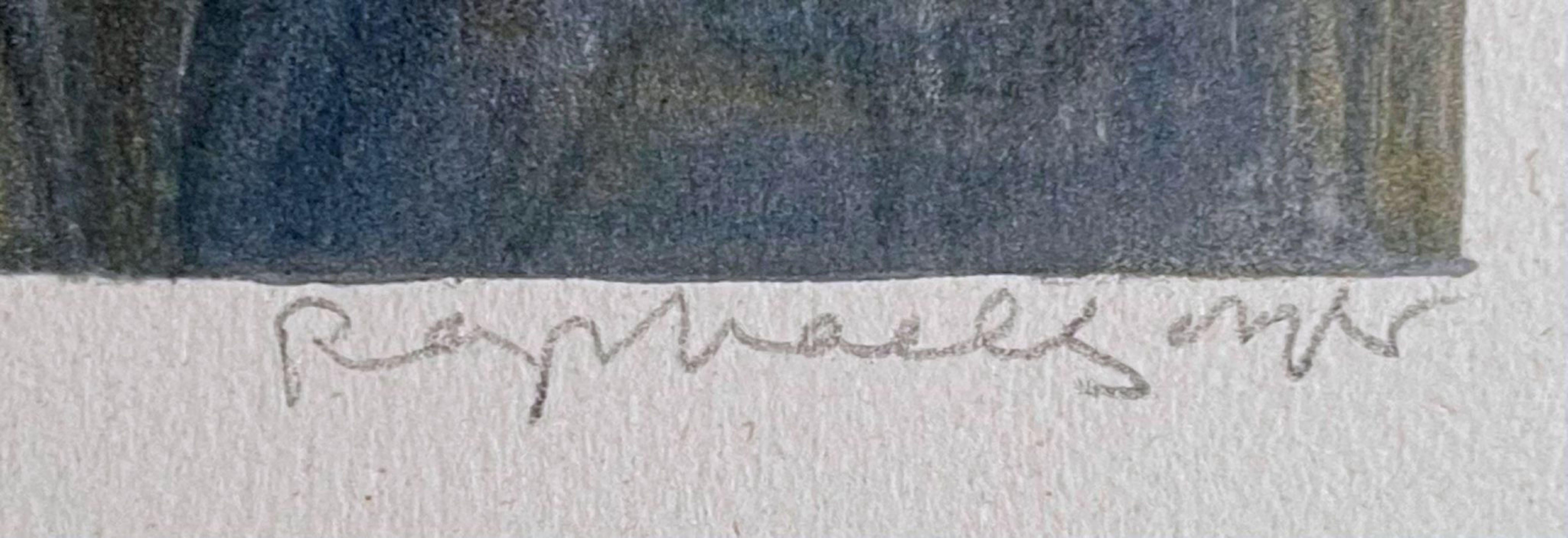 Self-Portrait, litografia su carta intelata, firmato a matita 7/250, realismo senza cornice - Print Realismo di Raphael Soyer