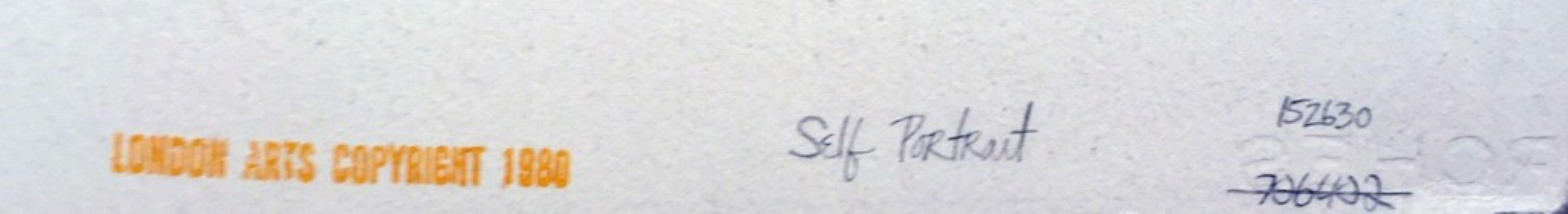 Self-Portrait, litografia su carta intelata, firmato a matita 7/250, realismo senza cornice in vendita 2