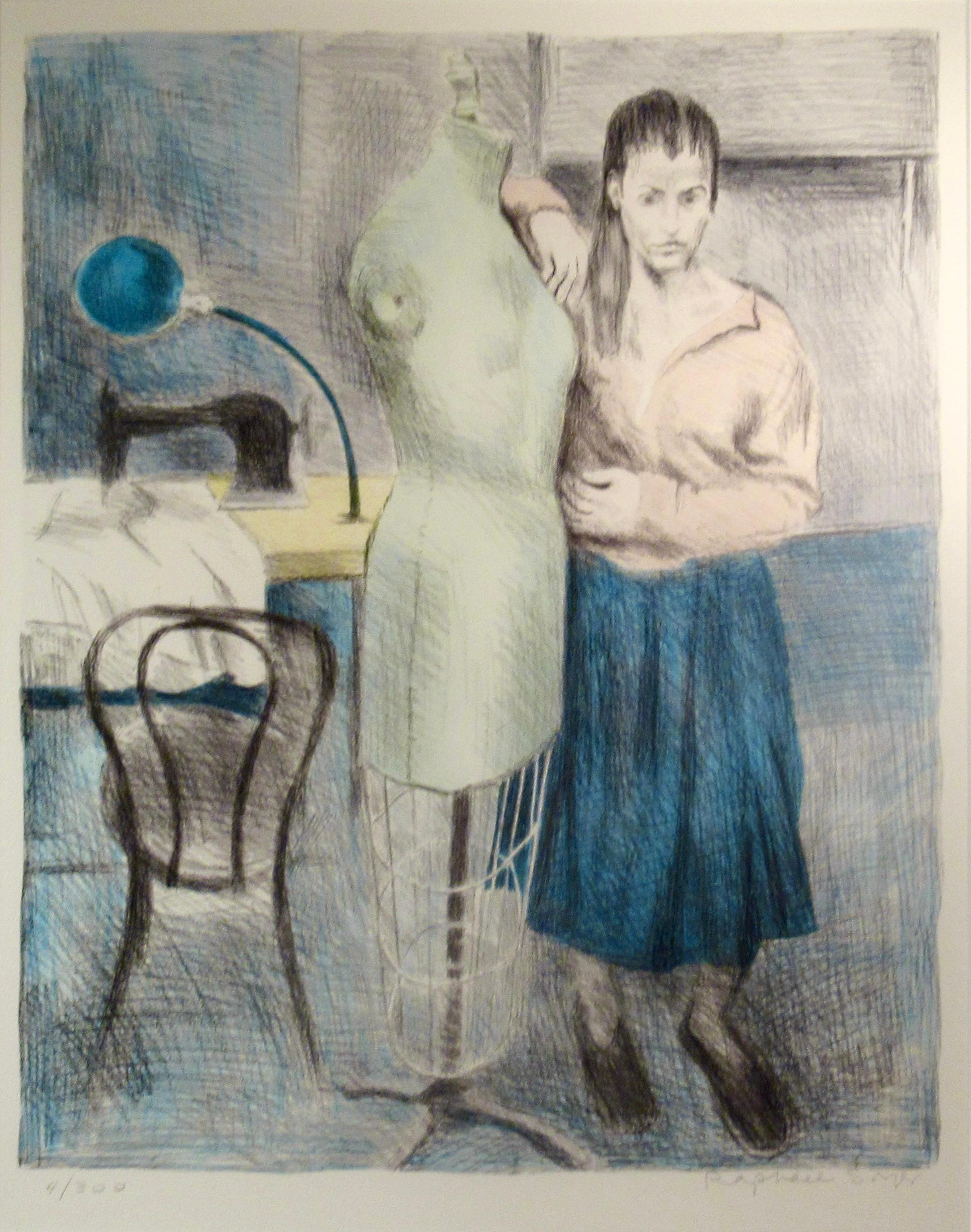 The Seamstress II – Print von Raphael Soyer