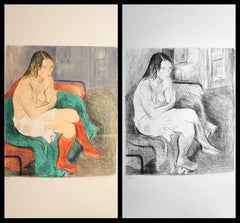Frau in Red Stockings Portfolio (2 Lithografien)