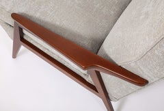 Fauteuils en noyer de Raphael, France années 1950