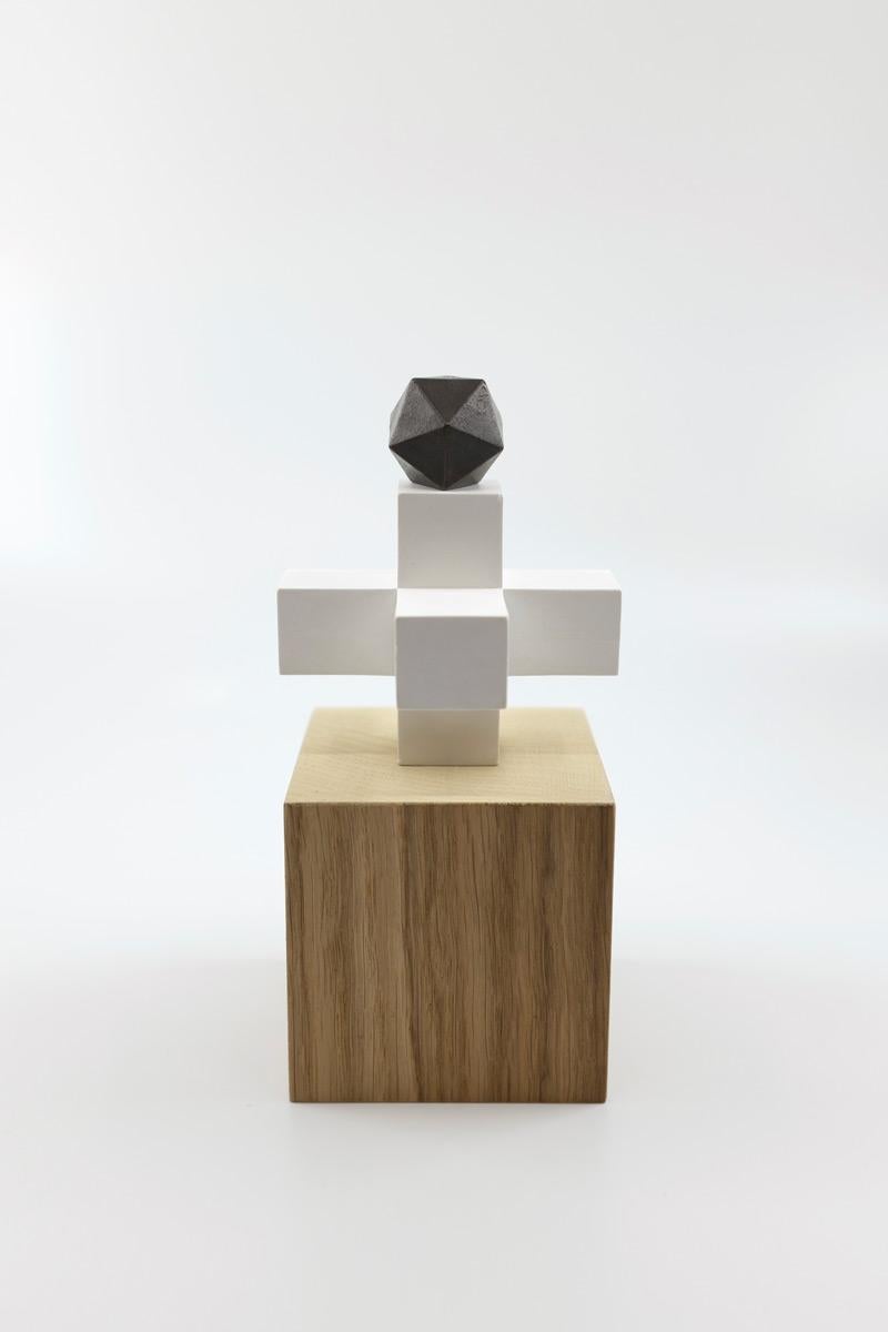 The Monument - Marron Abstract Sculpture par Raphael Zarka