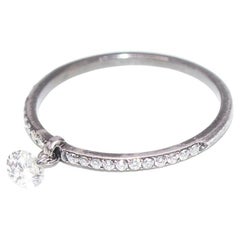 Raphaele Canot 18 Karat Weißgold & Weißer Diamantring mit Pavé-Fassung