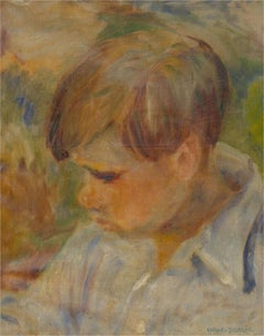 Raphaël Delorme (1885-1962) - c.1910 Oil, French Boy