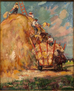 "The Harvesters" Raphaël Dubois aka Chanterou (Belgium, 1888-1960)