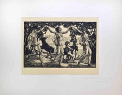 Le tre danzatrici - xilografia di Raphaël Maurice - anni '20