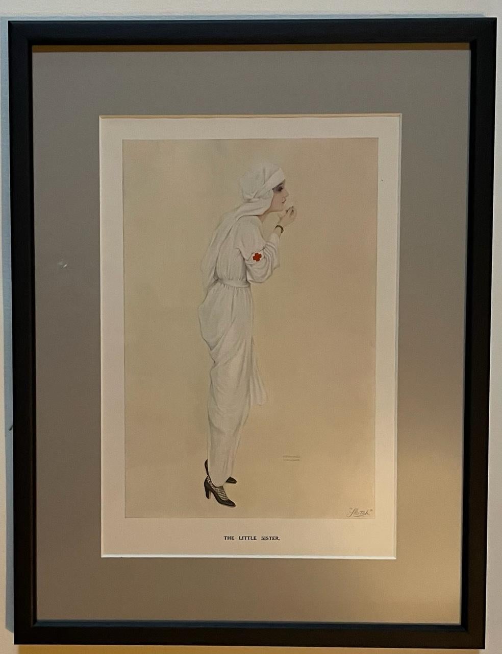 Rapheal Kirchner, ein wunderbares Set vollständig gerahmter Drucke, 1918 (Art nouveau)