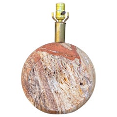 Lámpara de travertino Rapolano de Fratelli Manelli, Italia, c.1970
