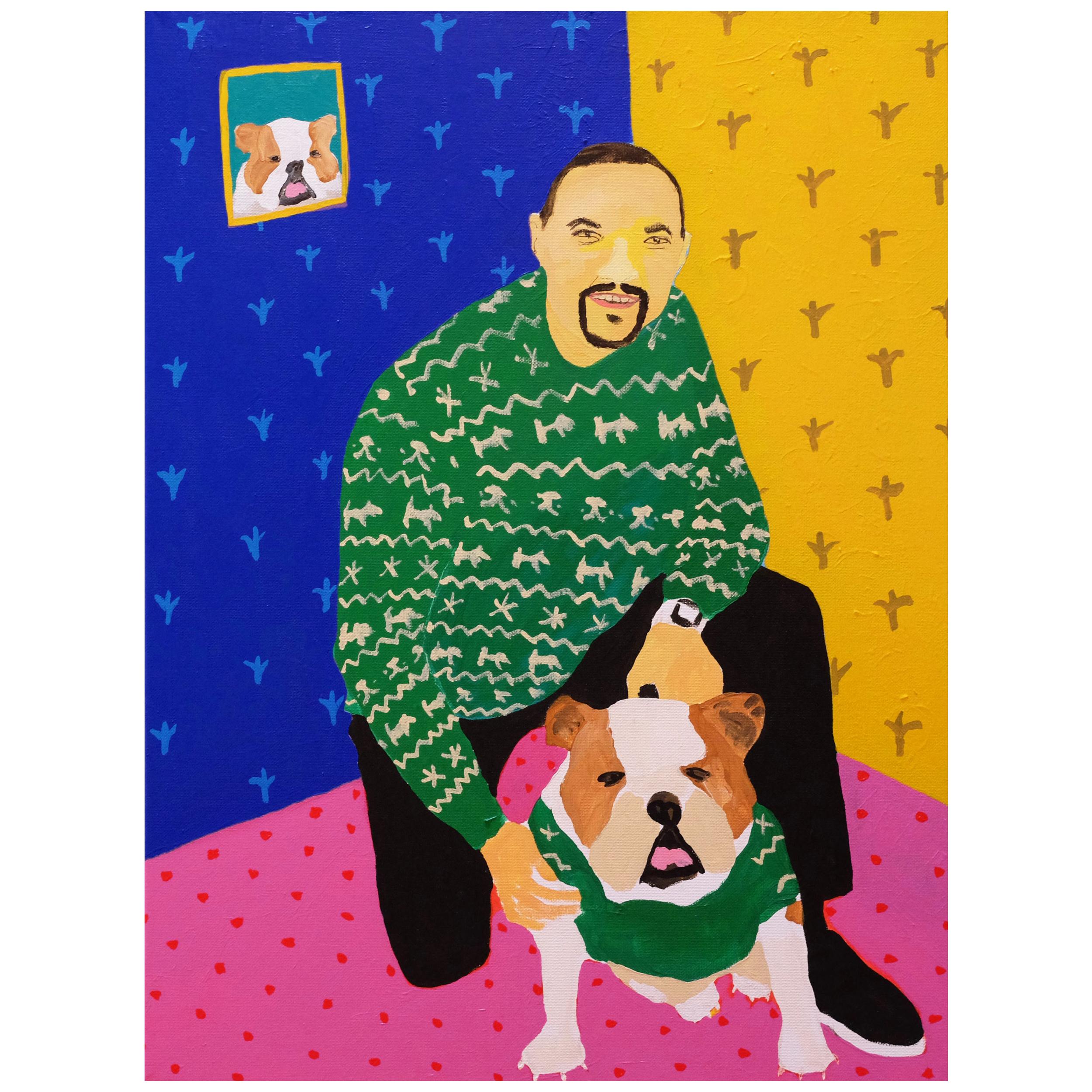 Modern 'Rapper's Delight' Portrait Painting by Alan Fears Pop Art For Sale