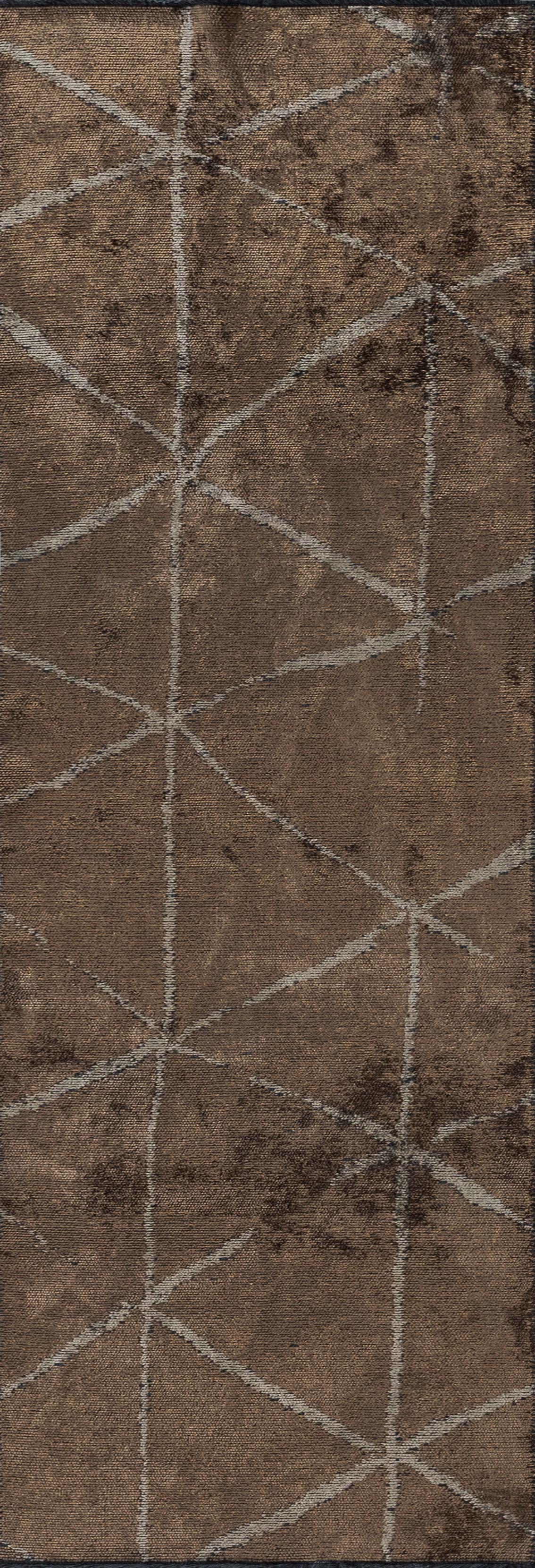 For Sale:  (Gray) Modern Abstract Luxury Hand-Finished Area Rug