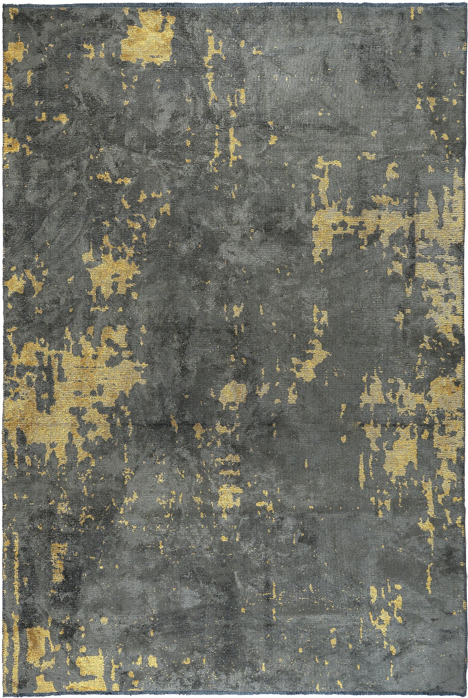 For Sale:  (Gold) Modern  Abstract Luxury Hand-Finished Area Rug