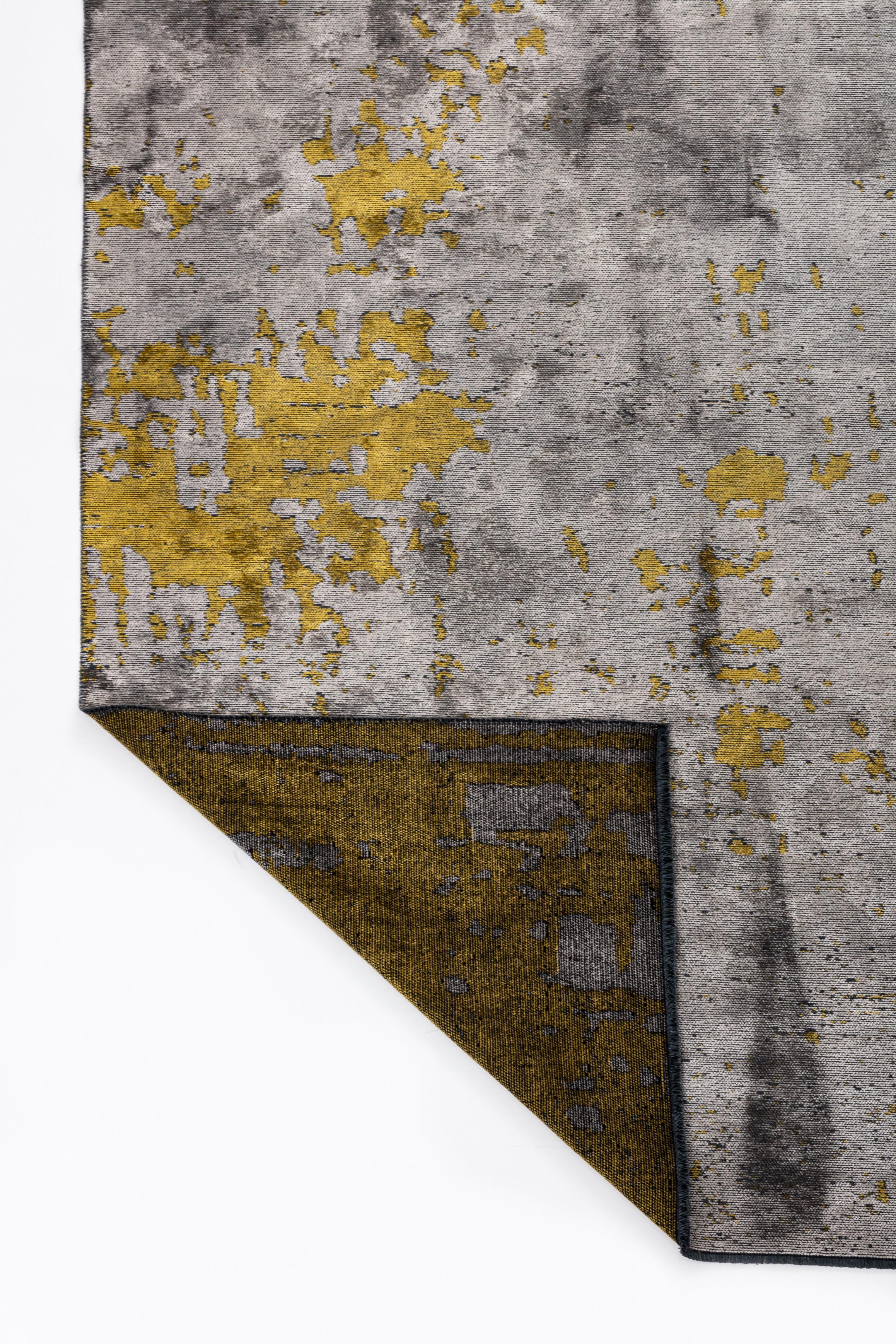 For Sale:  (Yellow) Modern  Abstract Luxury Hand-Finished Area Rug 3