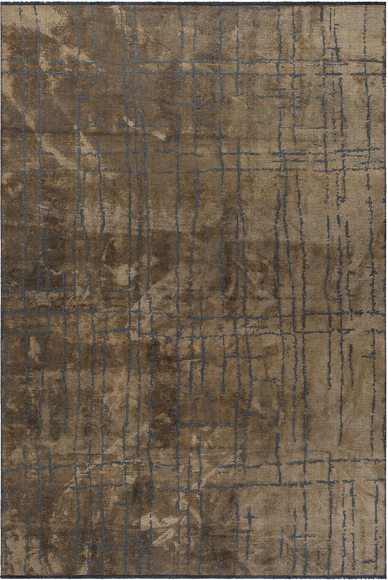 For Sale:  (Brown) Modern Abstract Luxury Hand-Finished Area Rug