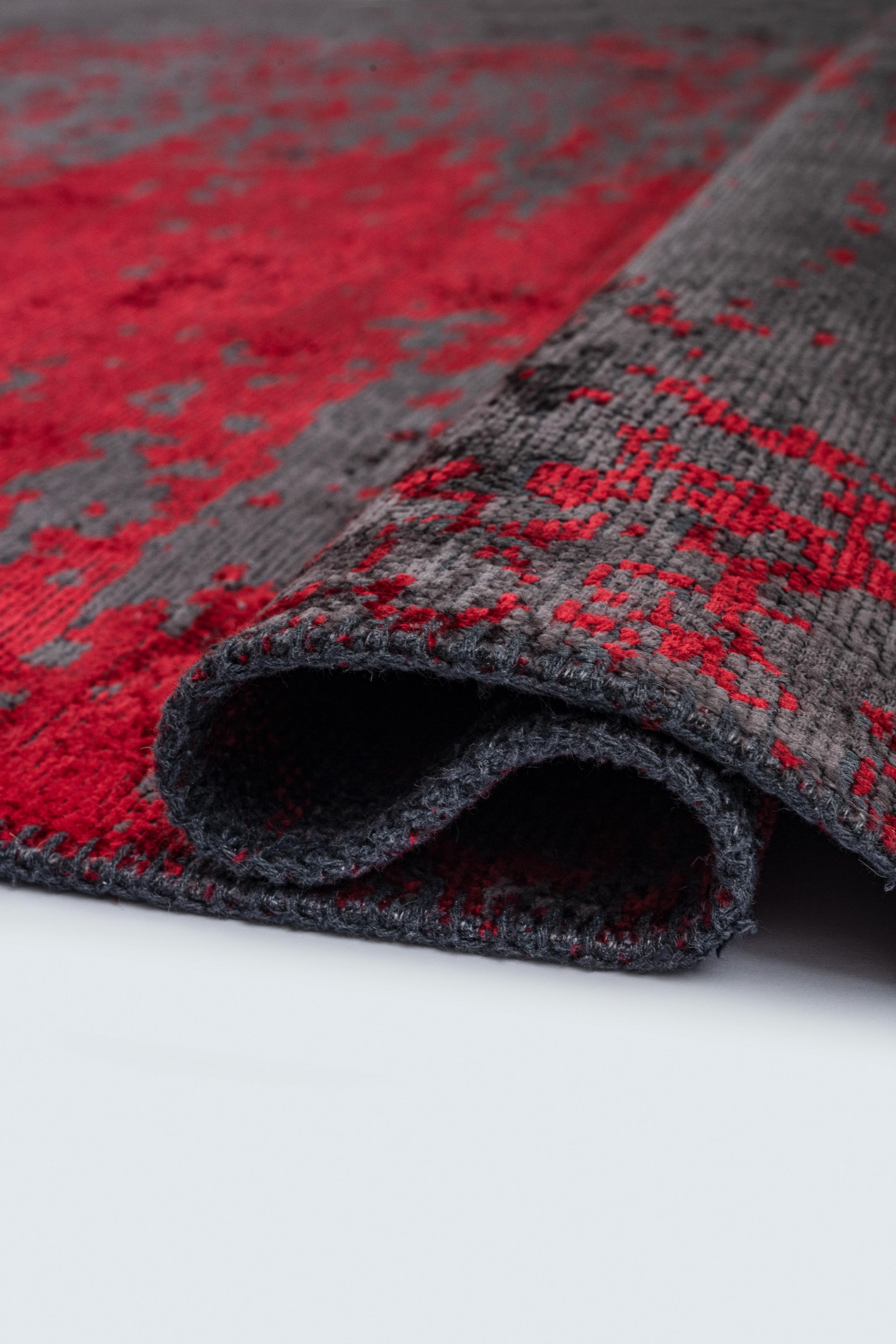 Im Angebot: Modern No Pattern Solid Color Luxury Area Rug,  (Grau) 2