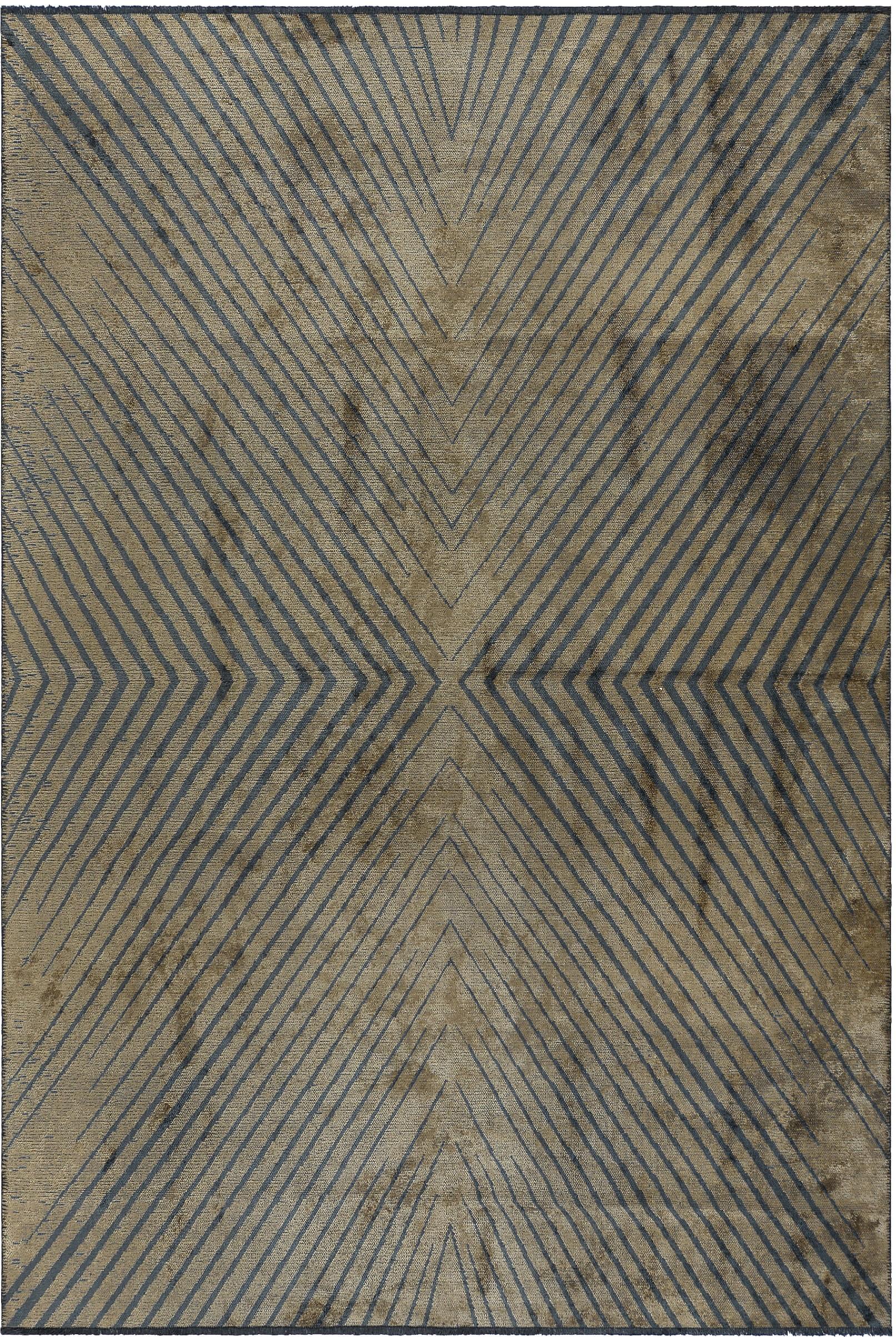 in vendita:  (Marrone) Tappeto di lusso Chevron moderno