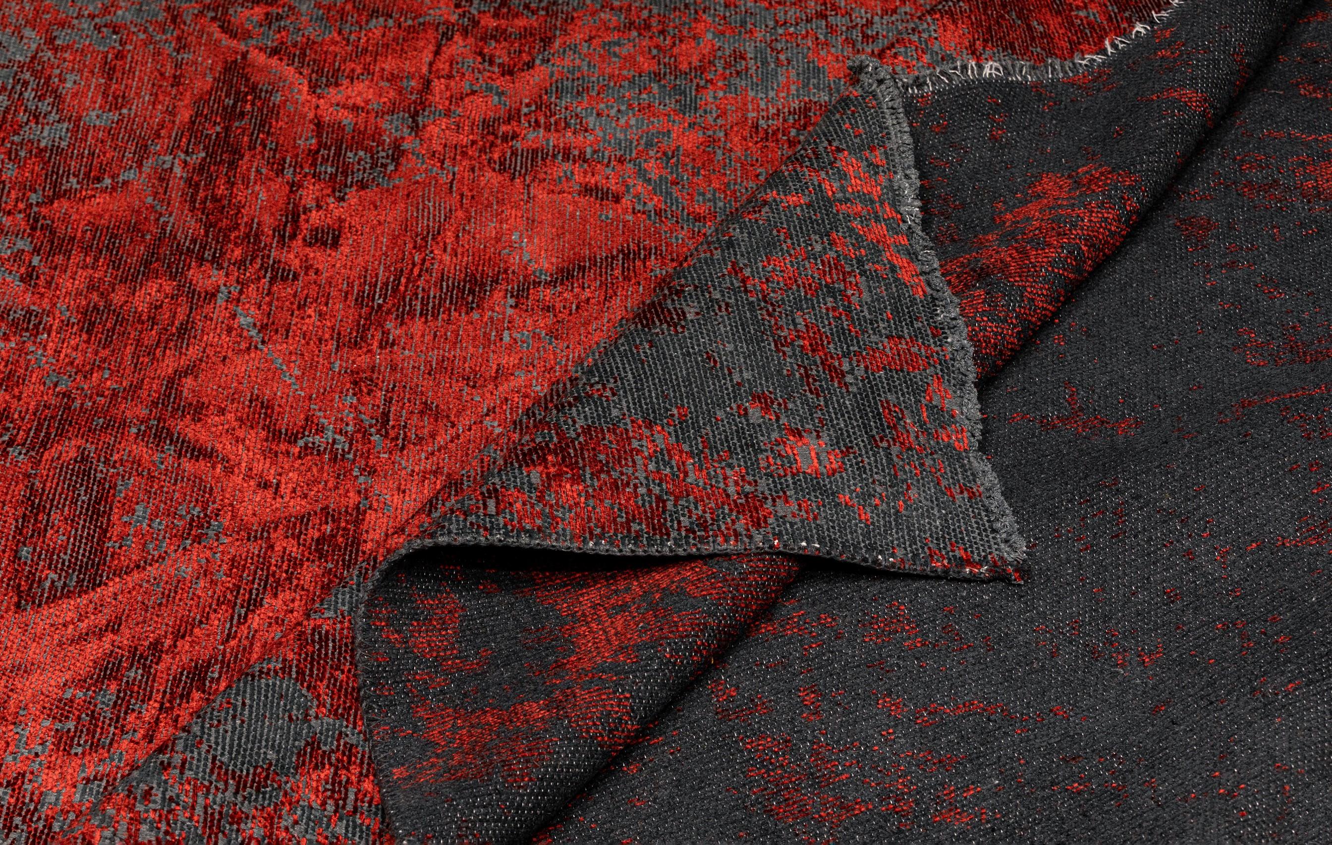 En vente :  (Rouge) Moderne  Tapis de sol abstrait de luxe 2