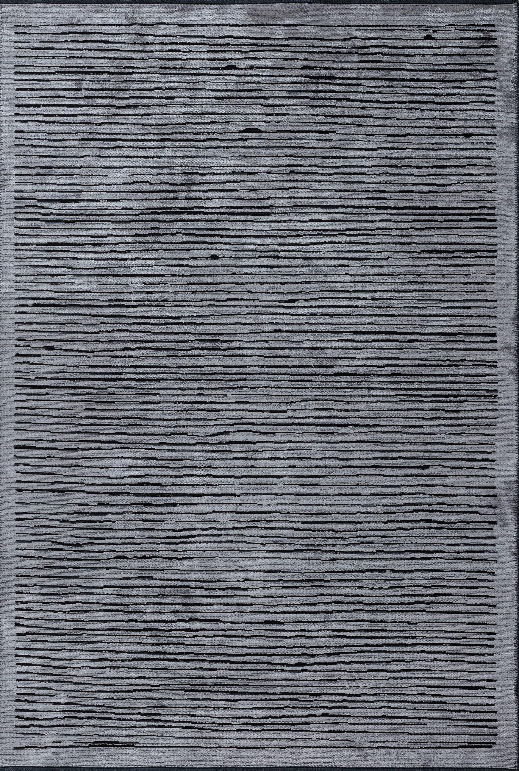 For Sale:  (Gray) Modern Striped Luxury Area Rug