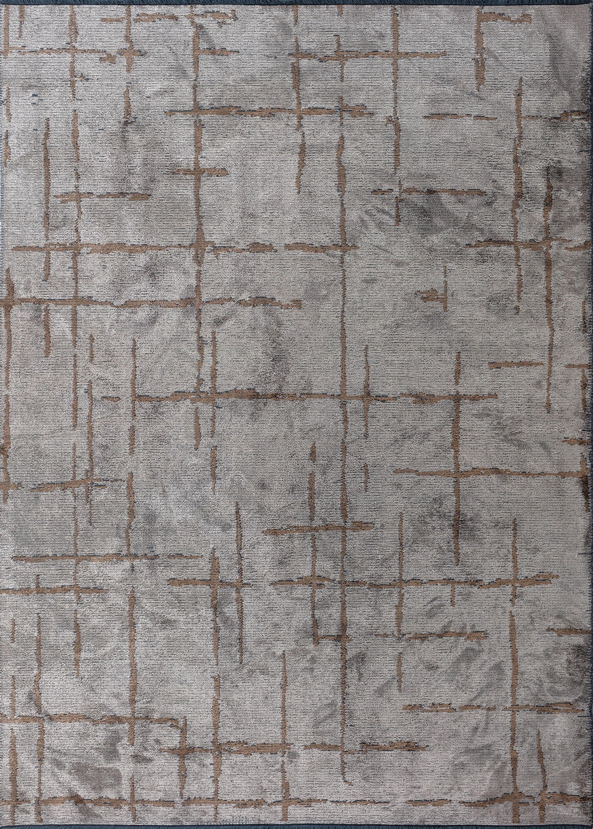 For Sale:  (Brown) Contemporary Geometric Luxury Area Rug