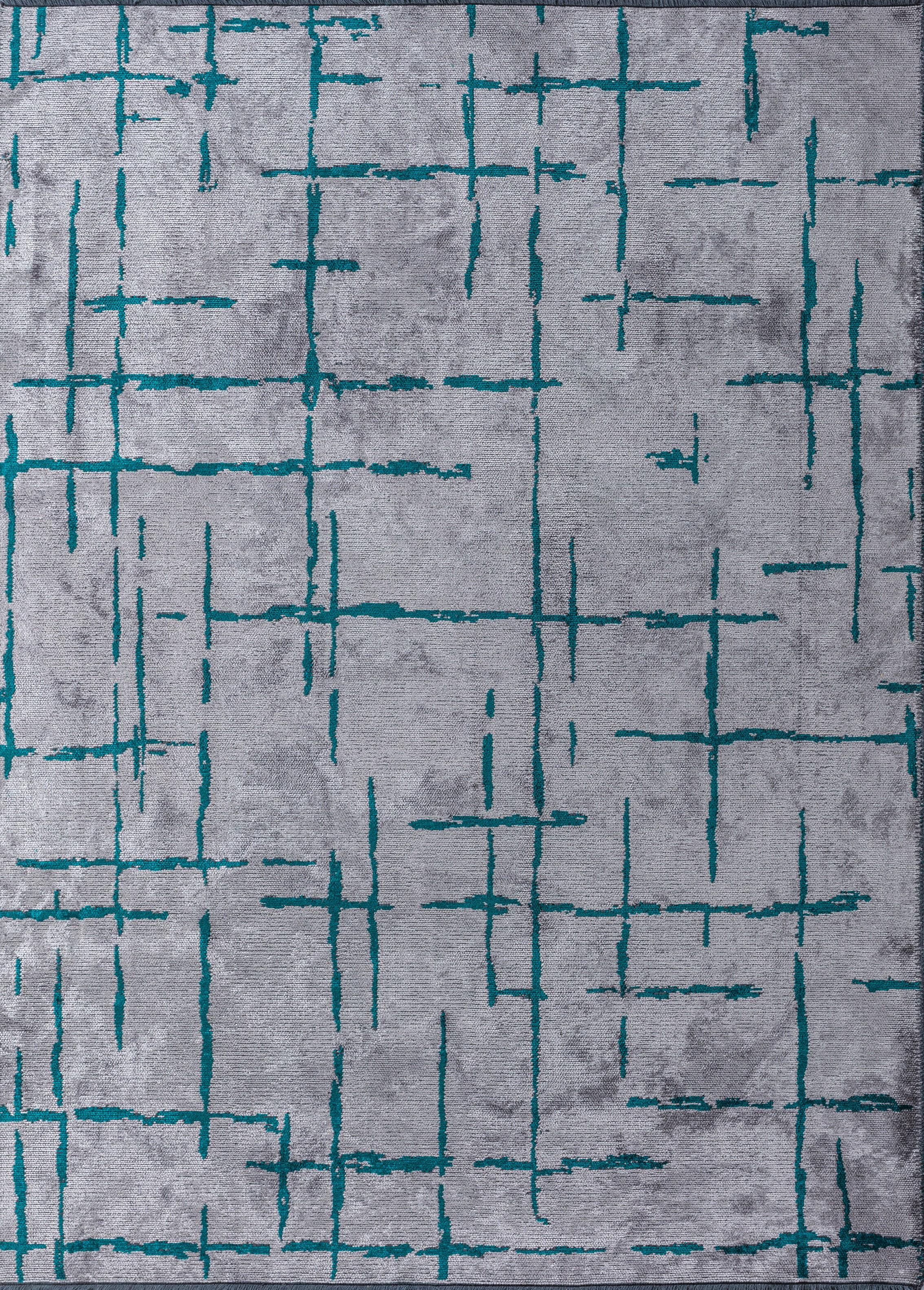 For Sale:  (Green) Modern  Geometric Luxury Area Rug