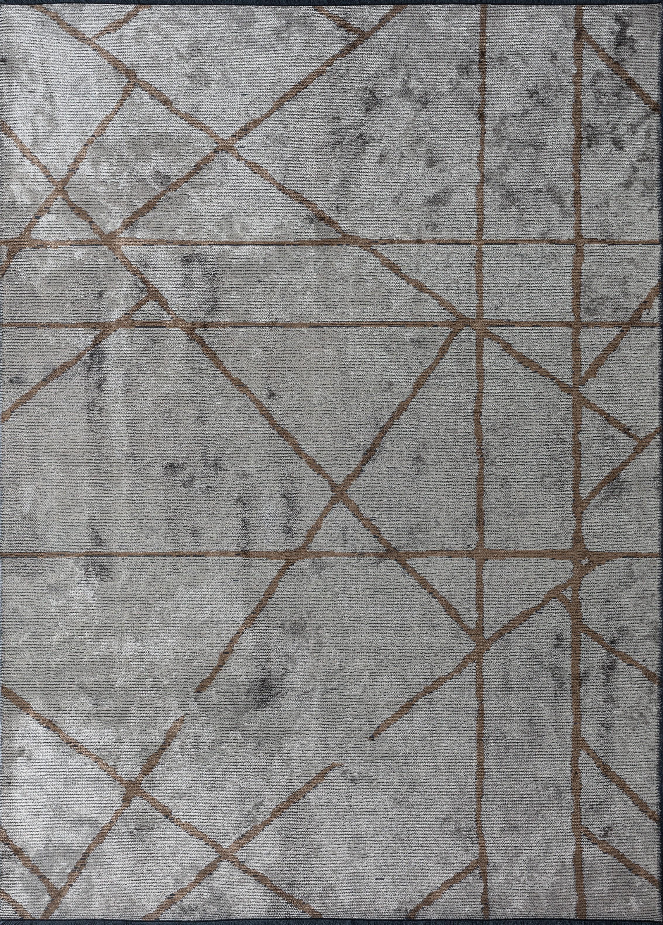 For Sale:  (Gray) Modern Abstract Luxury Area Rug