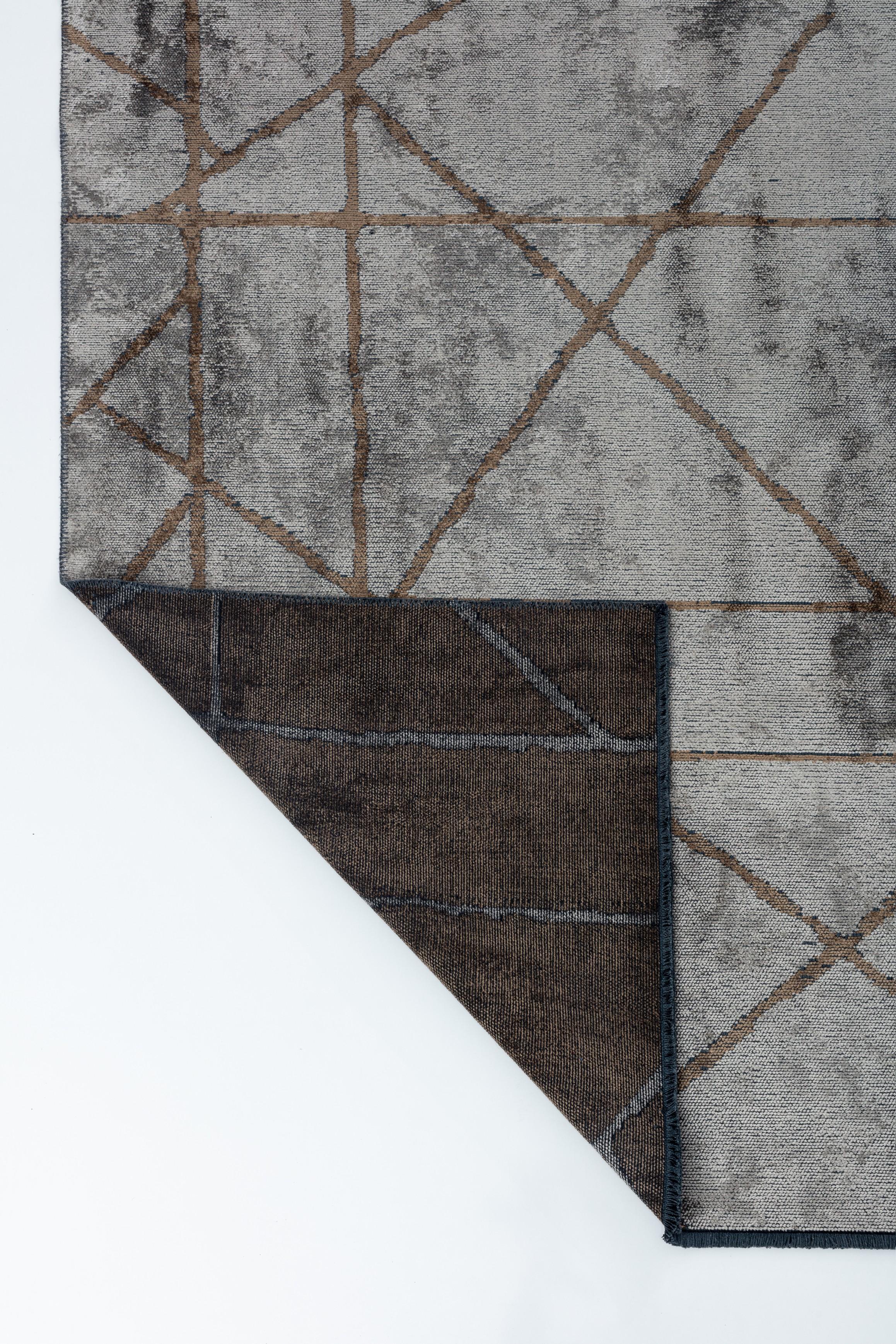 Im Angebot: Moderner abstrakter Luxus-Teppichboden,  (Grau) 3