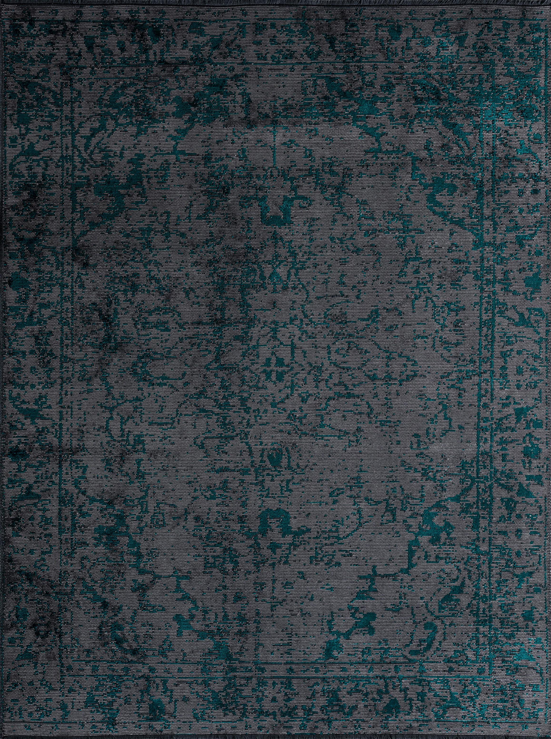 For Sale:  (Gray) Traditional Oriental Luxury Area Rug