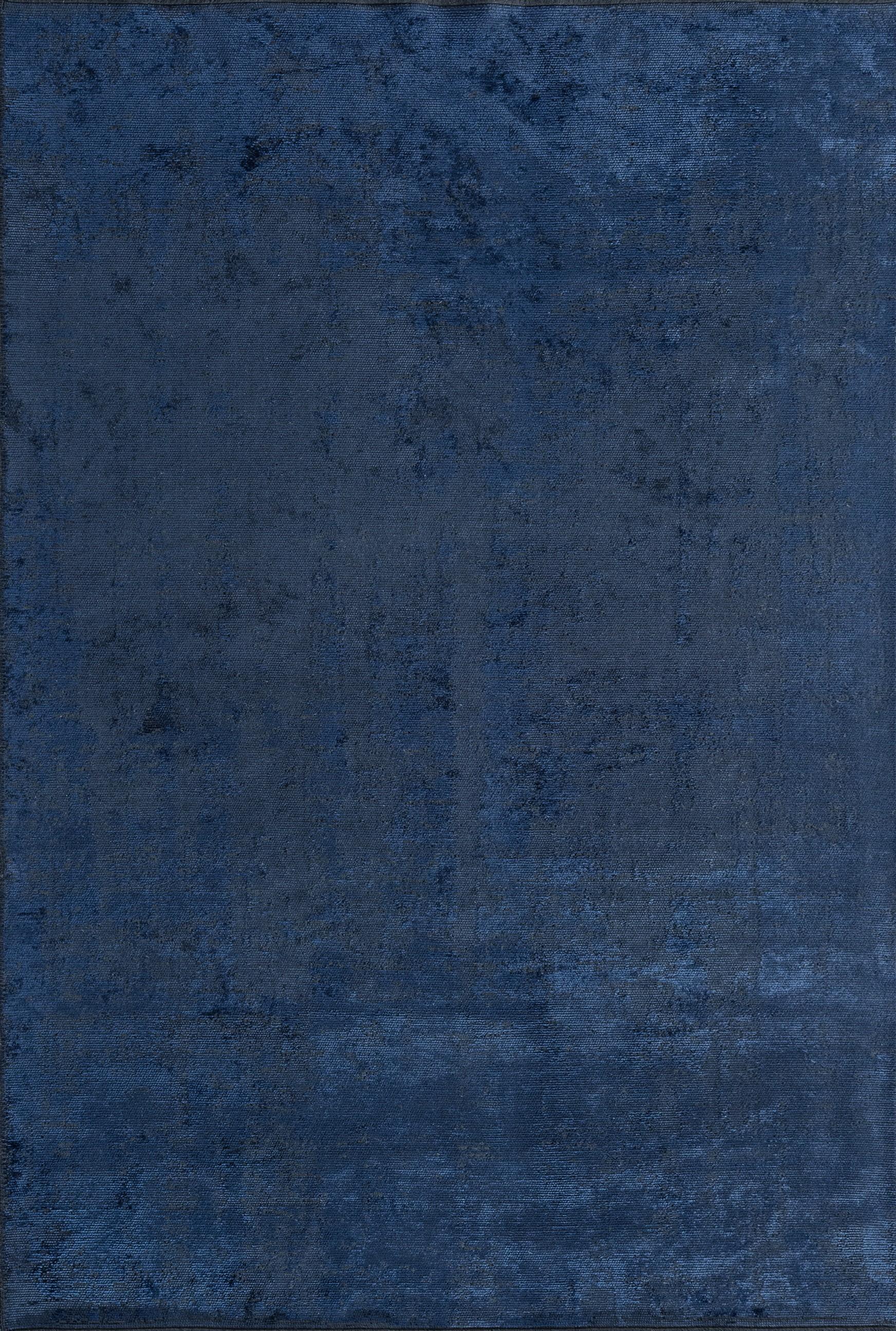 For Sale:  (Blue) Modern Abstract Luxury Hand-Finished Area Rug