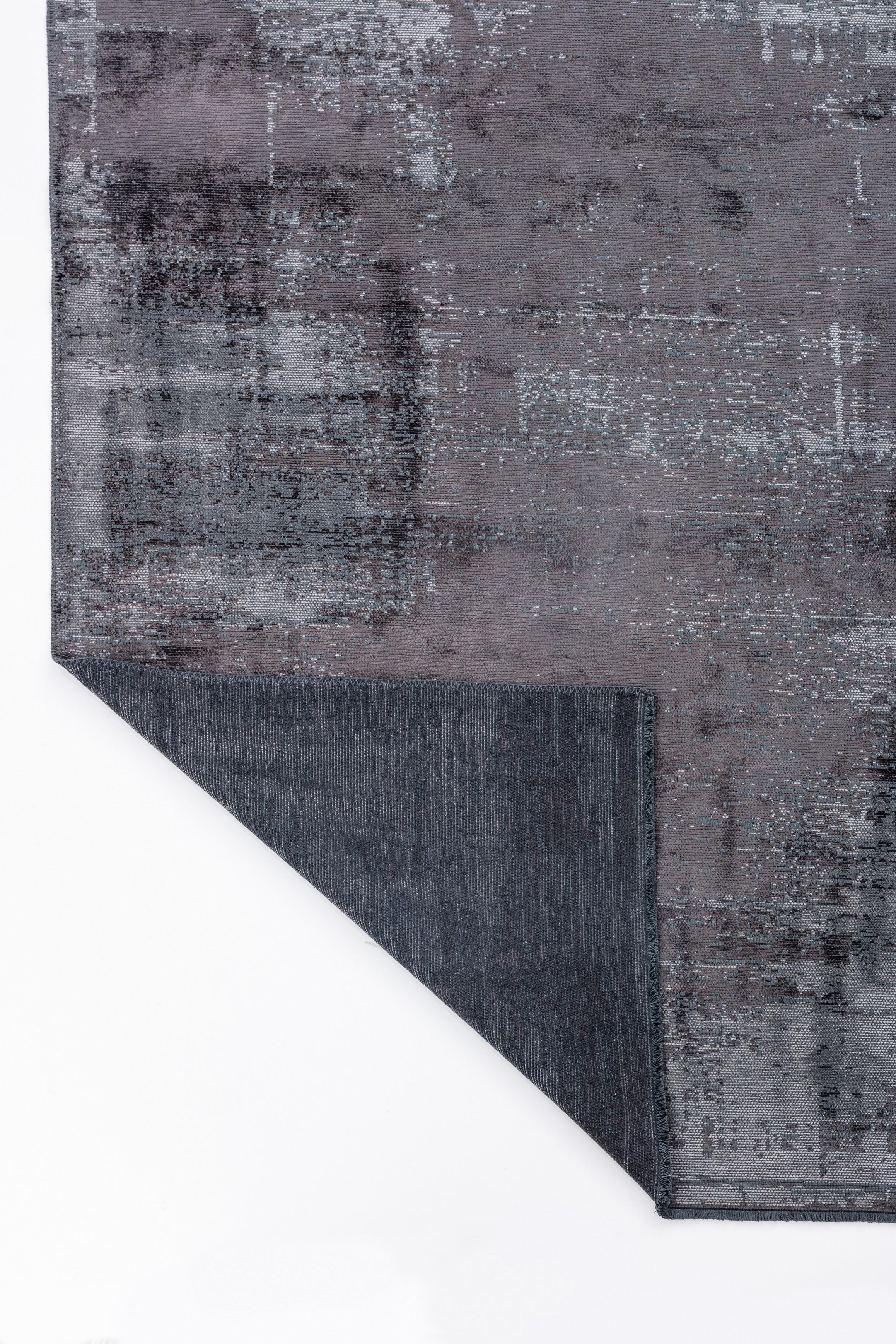 For Sale:  (Gray) Modern Abstract Luxury Hand-Finished Area Rug 3